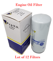 12 x Engine Oil Filter LF667 Compatible With Caterpillar 1R0739; Mack 485GB3191