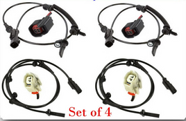 4 Pc ABS Wheel Speed Sensor W/Connector Front  Rear L/R Fits Explorer  2013-2019