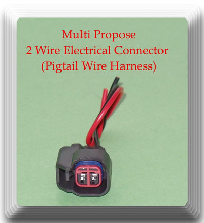 2 Wires Multi Propose Electrical Connector Pigtail Wire Hafrness