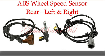 4 Pieces ABS Wheel Speed Sensor Front-Rear Left/Right Fits: Nissan Titan 08-11