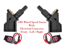 2 X ABS Wheel Speed Sensor & Connectors Front L/R Fits: Volvo 2007-2018