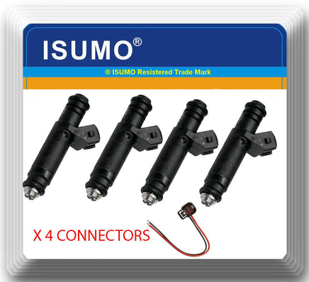 4 XFuel Injectors with connector For Siemens Deka for TOYOTA for Audi for GM EV1