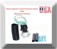 Diesel Injection Control Pressure Sensor W/ Connector Fits: Ford 2002-2004 6.0L