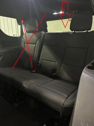 2015 - 2020 Chevy Tahoe GMC Yukon Bench Seat Black Leather Driver side 2nd Row