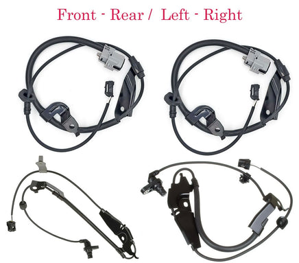 2x Front ABS Wheel Speed Sensor,2 x Rear ABS Wire Harness Fits Camy Avalon
