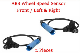 2 X ABS Wheel Speed Sensor Front Left & Right Fits: BMW  525i 528i 530i