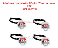 (4 Pc) Electrical Connector of Fuel Injector  Fits: Altima Rogue L4 2.5L
