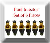 6 Pices Fuel Injector 0280150714 Fits: BMW 535I 535IS 635CSI 735I 735IL L6 L7