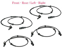 4 x ABS Wheel Speed Sensor & Connectors Front Rear L/R  Fits Renegade 2015-2023