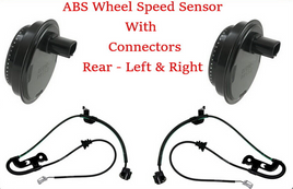 2 ABS Wheel Speed Sensor W/ Connectors Rear Left & Right Fits ES350 Camry Solara