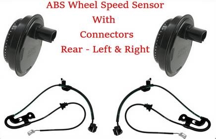 2 ABS Wheel Speed Sensor W/ Connectors Rear Left & Right Fits ES350 Camry Solara