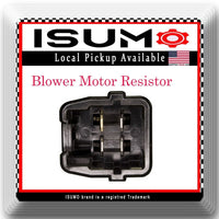 Blower Motor Resistor  W/ConnectorFits Scion FR-S 13-16 Toyota 86 17-20