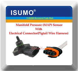 Manifold Absolute Pressure Sensor (MAP) W/Connector Fits: HYUNDAI & KIA