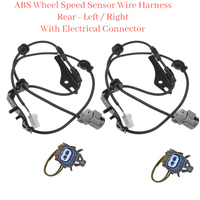 2 X ABS Wheel Speed Sensor Harness & Connectors Rear L/R Fits Prius  2009-2015