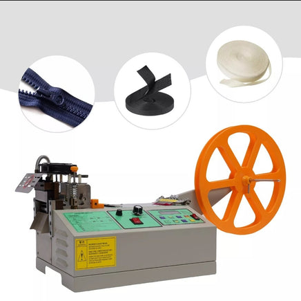 Hot and Cold Strip Cutter Automatic Webbing Tape Textile Ribbon Cutting Machine