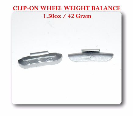 50 Pieces Style Clip-on Wheel Weight Balance 1.50oz 42gram  P150 Lead Free