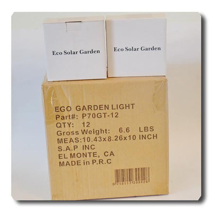 12 Kits Outdoor Solar Powered 3 LED Wall Path Landscape Mount Garden Fence Light