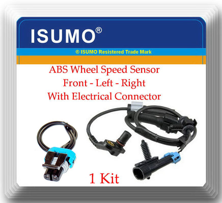 1 X ABS Wheel Speed Sensor W/ Connector Front Left or Right Fits: Chevrolet GMC