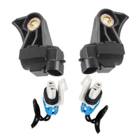 2 X ABS Wheel Speed Sensor + Connectors Front L/R For Buick Cadillac Chevrolet &