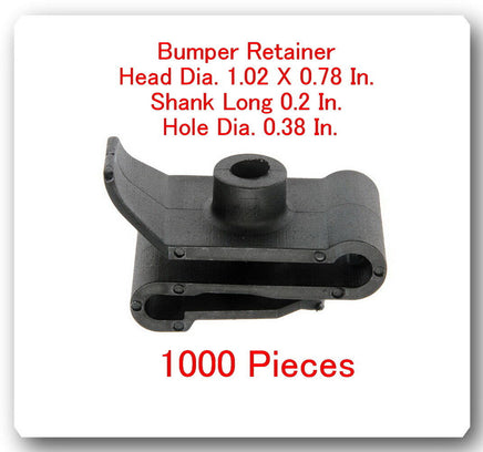 1000 Bumper Retainer Head Dia:1.02X0.78" Shank L: 0.2" Hole Dia.0.38" For Toyota