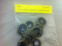 50 PCS Metal & Rubber GM Oil Drain Washer Gasket 12mm (Black)GM 14090908