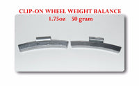 50 Pcs CLIP-ON Wheel Weight Balance 1.75 oz  50g AW175 Zing -Lead Free