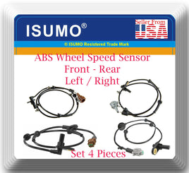 4 ABS Speed Sensor Front-Rear Left & Right For Nissan Altima 2002-2004 2.5L 3.5L