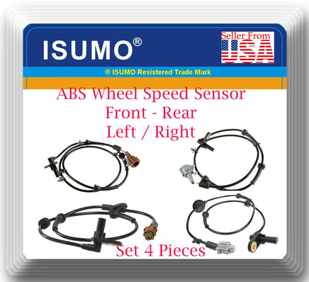 4 ABS Speed Sensor Front-Rear Left & Right For Nissan Altima 2002-2004 2.5L 3.5L