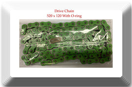 Green Color Drive Chain With O-ring 520x120L For ATV Motorcycle Kawasaki 79-18