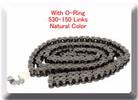 W/O-Ring Drive Chain Natutal Color Pitch 530x150 Links Fits: Ninja ZX11 ZX1100D