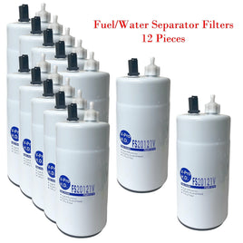 12 X Fuel/Water Separator Fits: Hino L6 L7 Cummins B6.7 XL8 XL9 2022-2023-2024