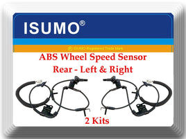 (2) ABS Wheel Speed Sensor Rear left & Right Fits: Toyota RAV4 2006-2013 4WD 