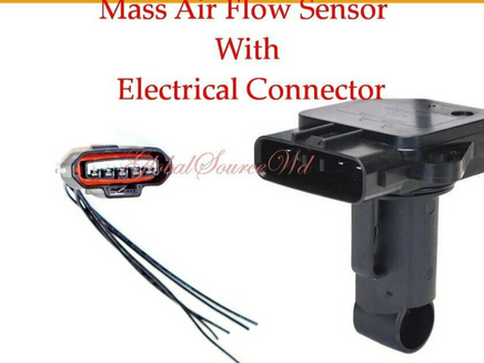 Mass Air Flow Sensor W/Connector & Air Cleaner Intake Hose Fits 4Runner 01-02 V6