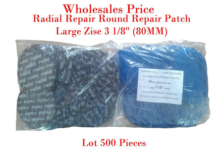 500 pc Radial Tire Repair Round Patch  High Quality Large 3-1/8"(80mm)