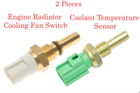 2Pc Radiator Coolant Fan Switch&Coolant Temperature Sensor Fits Toyota 1990-2001
