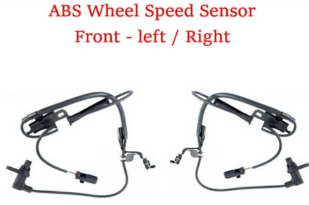 2x ABS Wheel Speed Sensor & Connector Front Left & Right: For RX350 RX450h 10-15