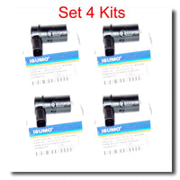 Set of 4 Parking Distance Sensor W/Connector Fits:Ford Lincoln Mercury 1999-2019