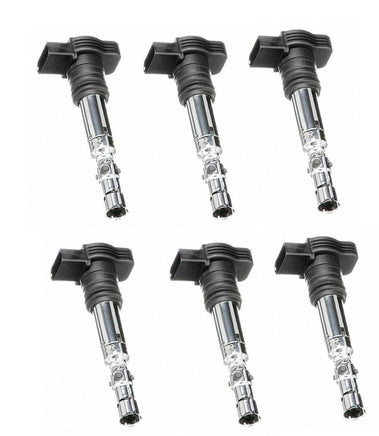 SET OF 6 Ignition coil with connectors for Audi A4 A6 Quattro 3.0L V6 UF483 