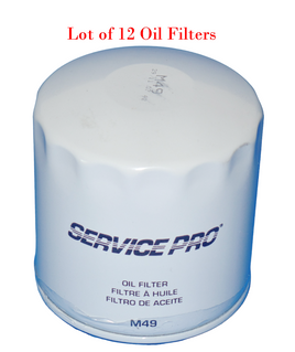 12x Engine Oil Filter Service Pro Fits Buick Chevrolet GMC Cars Trucks 1958-1997