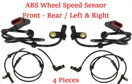 4x ABS Wheel Speed Sensor Front - Rear L & R Fits: Mercedes 2007-2010 W216 W221