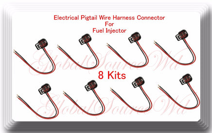 8 Kits Pigtail Connector of Fuel Injector FJ1148 Fits:Chrysler Dodge Jeep