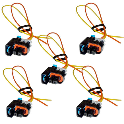 5 x Fuel Injector Connector Fits Chevrolet GMC Hummer Isuzu