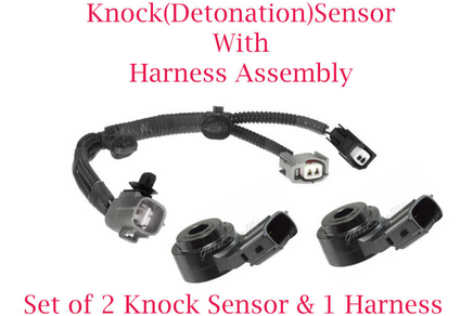 2 Knock Detonation Sensor W/Connector Assy Fits Lexus 2007-2017 Toyota 2005-2017