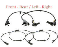 4 ABS Wheel Speed Sensor & Connector Front-Rear L/R Fits:Infiniti Q50 Q60 14-22