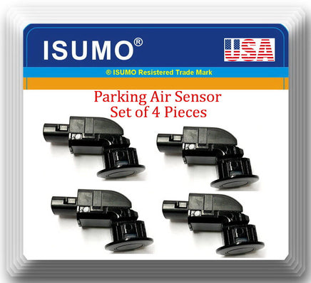 4 X Parking Aid Sensor W/ Connector Corner & Back Fits: Sienna 2006-2010 Black 