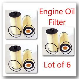 Lot of 6 CH9549 Engine Oil Filter Fits: Ford 2003-2010 V6 6.0L 6.4L