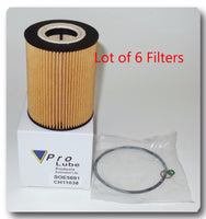Lot of 6 Engine Oil Filter Fits: BMW M5 M6 Porsche 911 Cayenne Macan Panamera