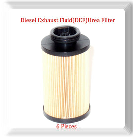 6 x Diesel Exhaust Fluid Urea Filter Fits:Fleetguad UF104 Mercedes Freightliner 