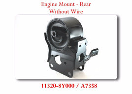 A7358 ENGINE MOUNT REAR W/O WIRE FITS: NISSAN ALTIMA MAXIMA MURANO QUEST 