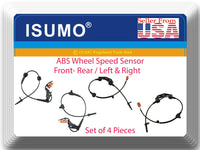 Set 4 ABS Wheel Speed Sensor Front/Rear L/R  Fit:Honda Element 2003-2011 2.4L